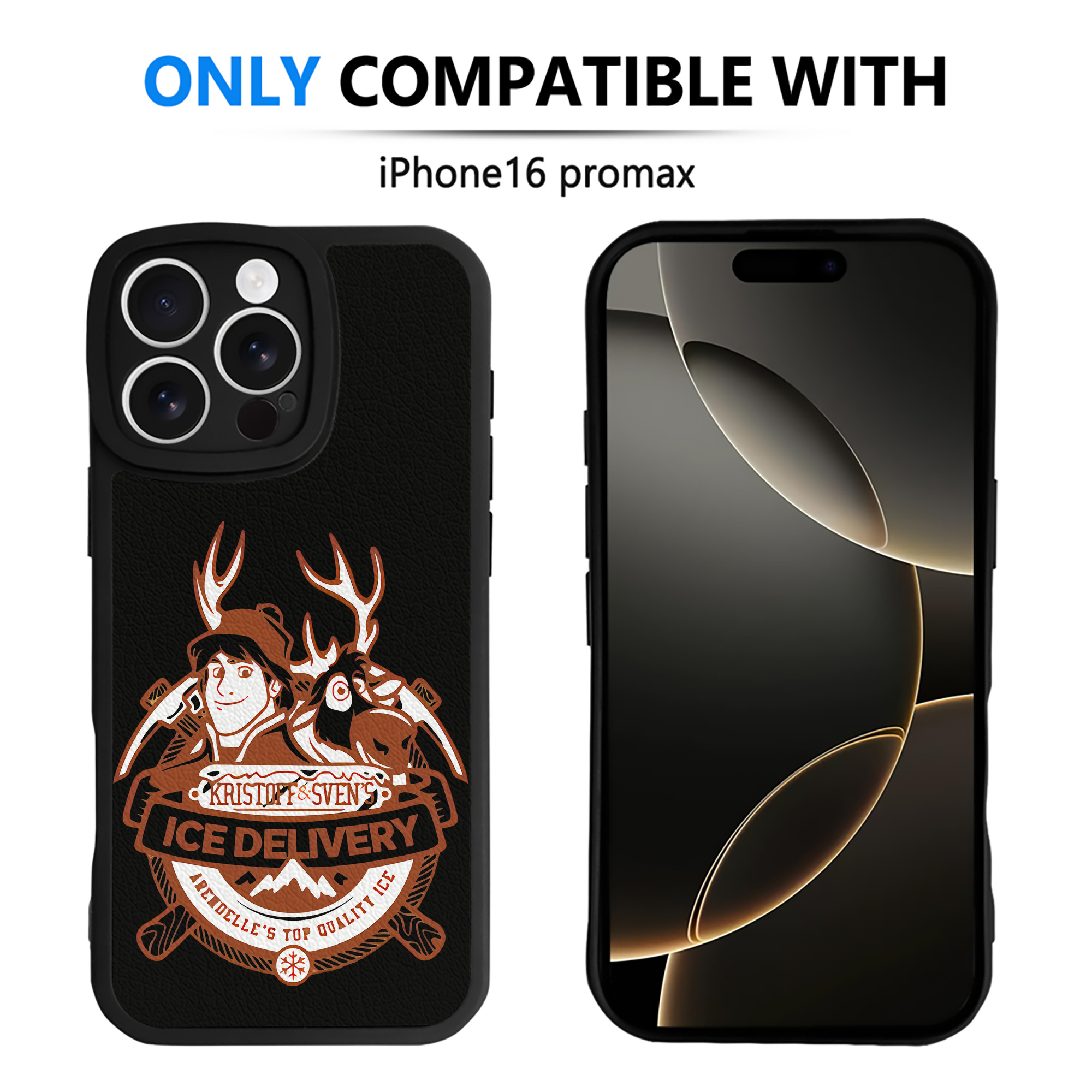 （画像用） アナと雪の女王 アンナ エルサ Frozen Anna Elsa 【iPhone 16シリーズ対応】シリコンスマホケース（レザー調） 材質：シリコン